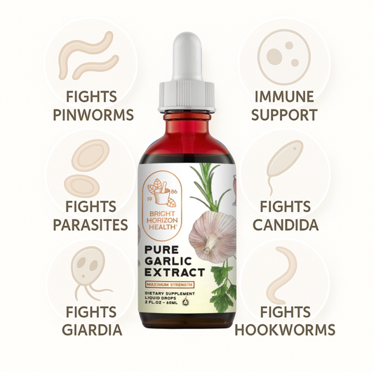 Maximum Strength Alcohol-Free Pure Garlic Extract with Allicin 1oz